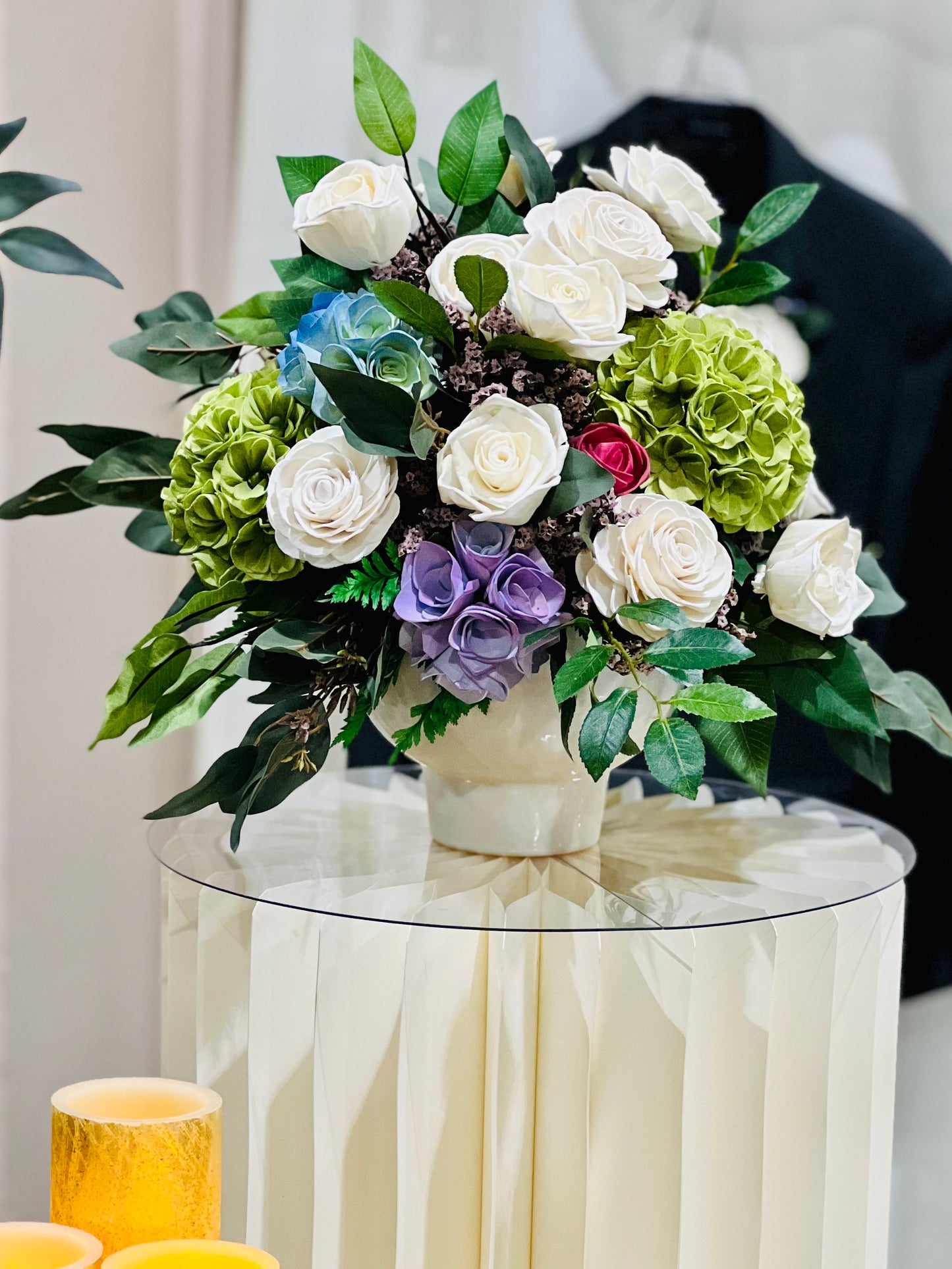 Luxe Hydrangea and White Roses