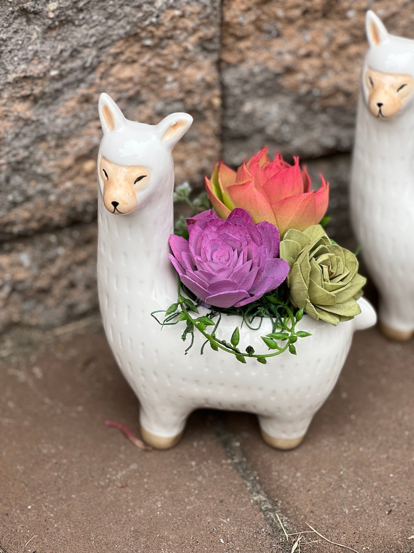 Succulent Llama Planter